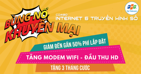 Khuyến mãi lắp đặt mạng FPT Bình Dương